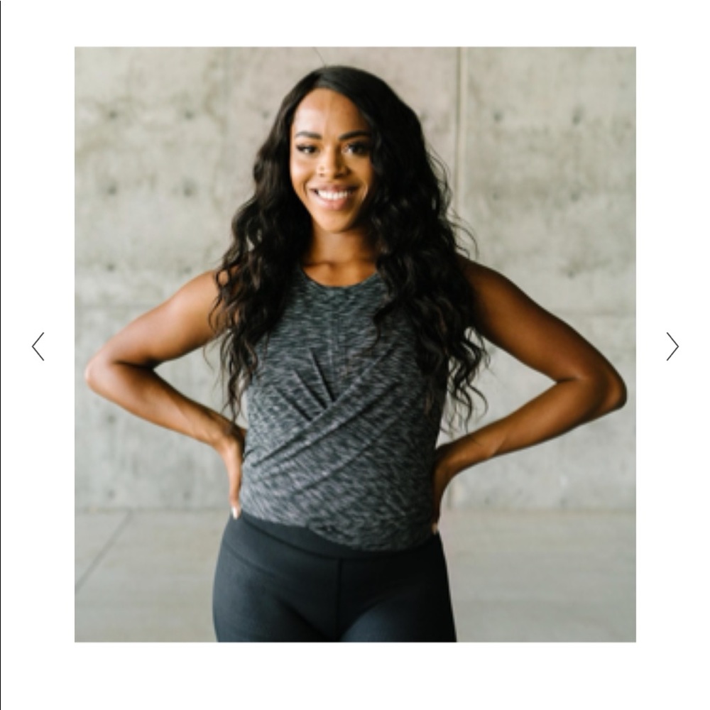 ZYIA gray infinity tank top size xs